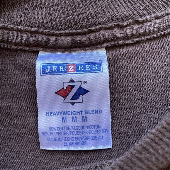 Homeland Security T Shirt Vintage Y2K Older Brother Core Protest Indian Brown M - Picture 4 of 6